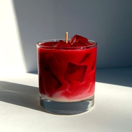 Handcrafted Soy Wax Red Velvet Latte Candle